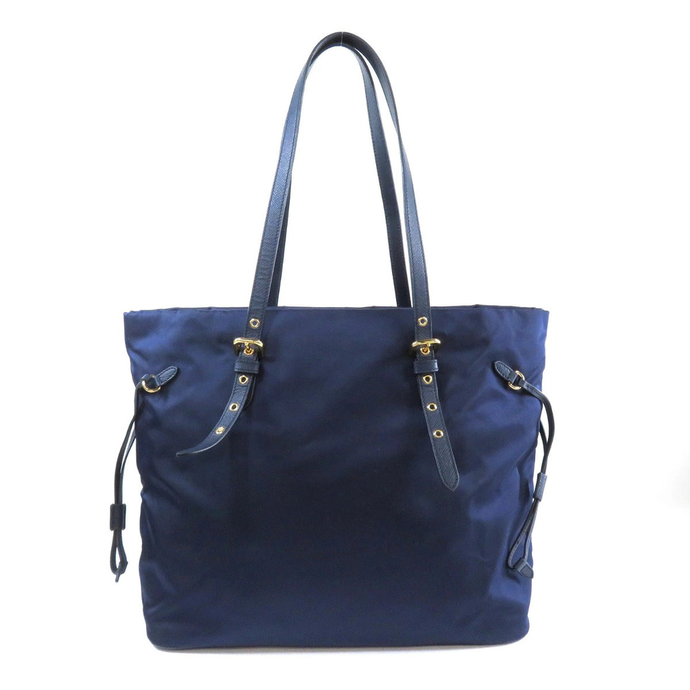 Prada Logo Tote Motif Bag Leather